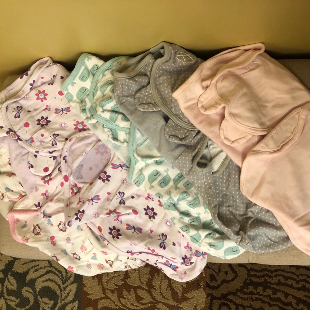 Set of 6 baby swaddles
